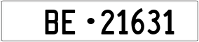 Truck License Plate